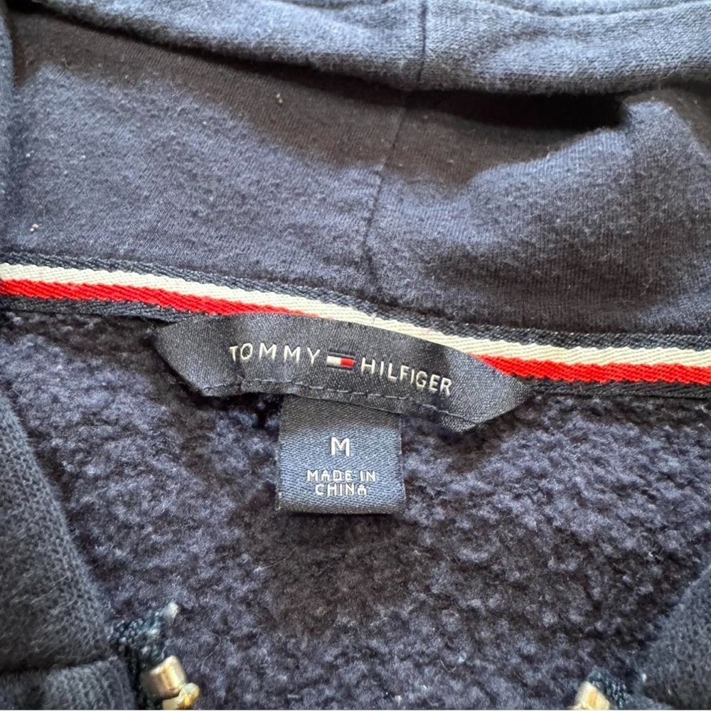Tommy Hilfiger Navy Hoodie Jacket - Picture 3 of 6